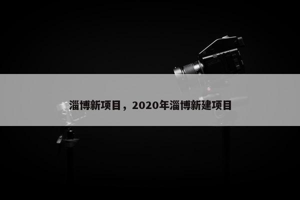 淄博新项目，2020年淄博新建项目
